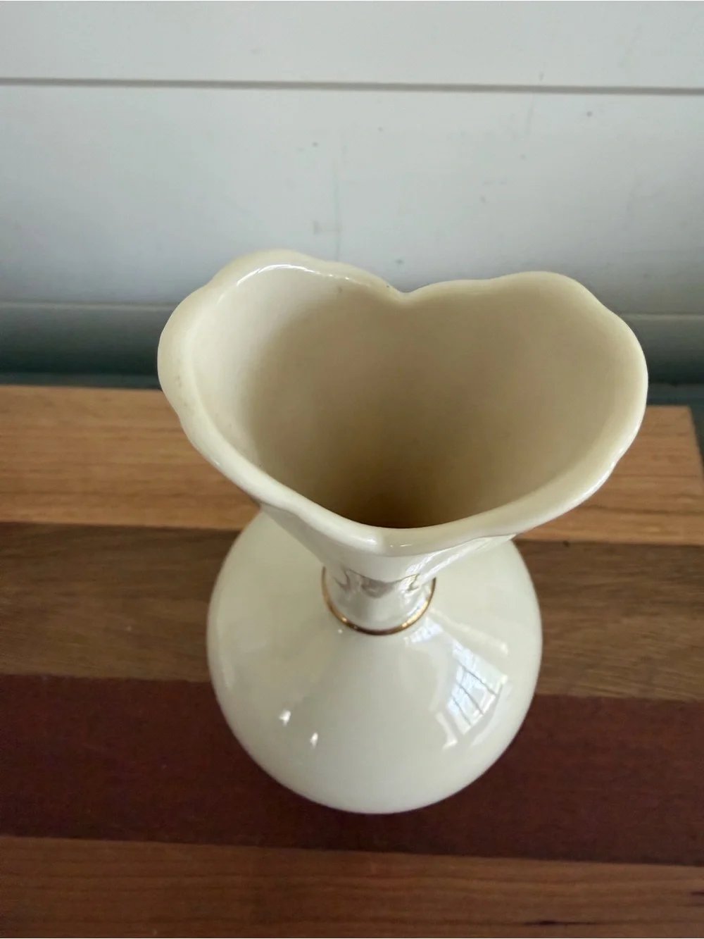Vintage Lenox Bone China Autumn Bud Vase Ivory Painted Fruit Basket Design